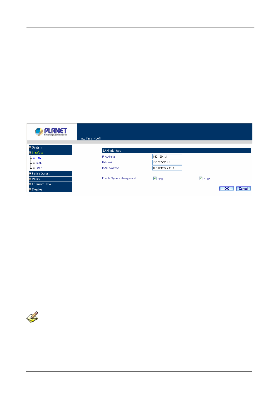 Chapter 5: interface, 1 lan | Planet Technology MH-2001 User Manual | Page 40 / 297