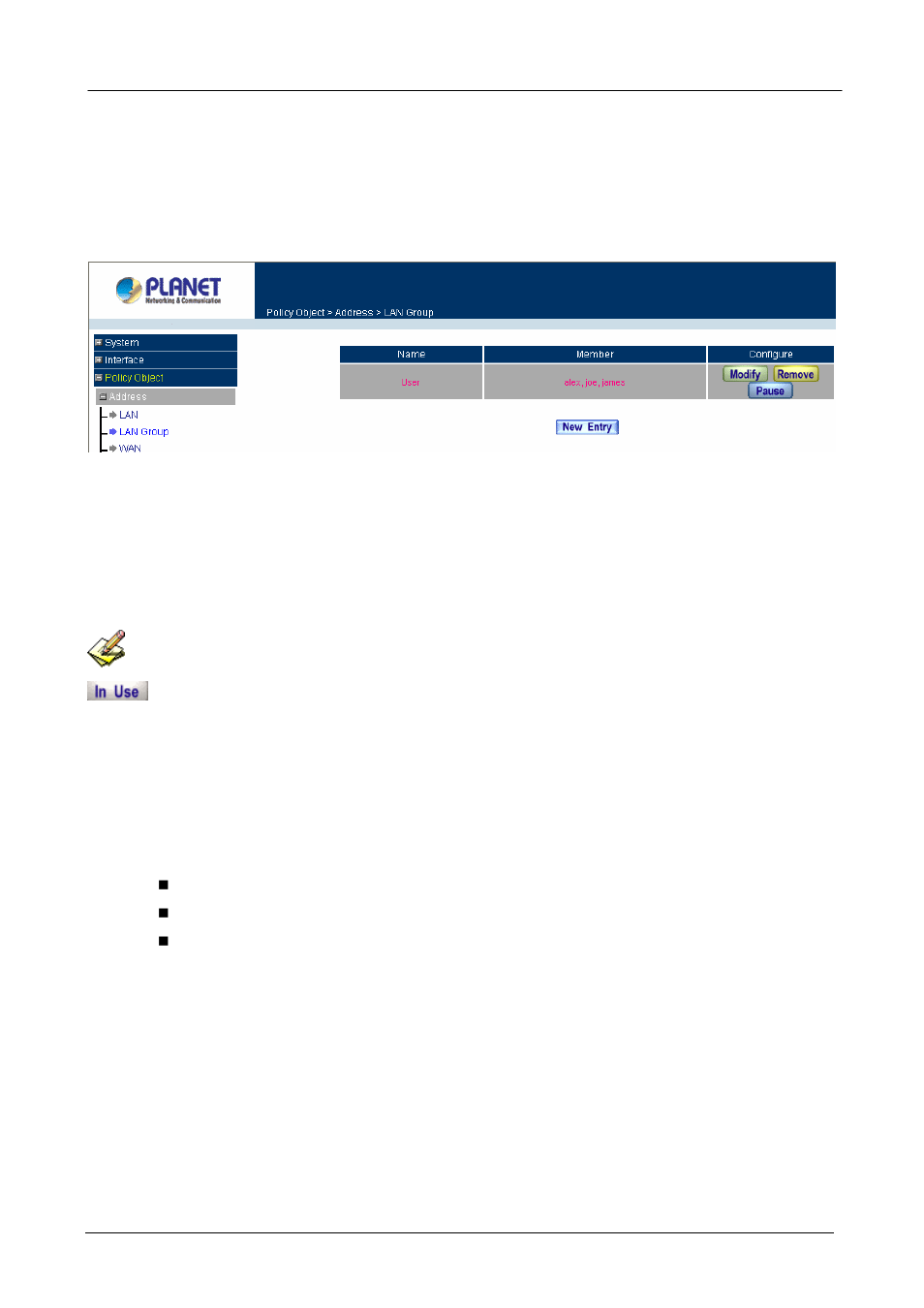 2 lan group | Planet Technology MH-2001 User Manual | Page 50 / 297