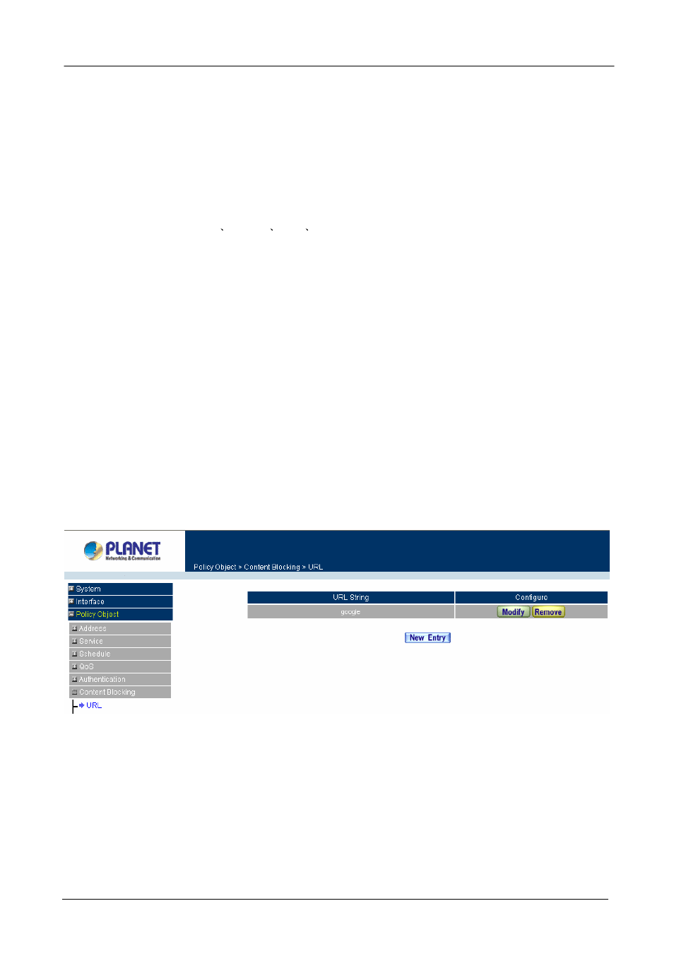 6 content blocking, 1 url blocking, Ontent | Locking | Planet Technology MH-2001 User Manual | Page 98 / 297