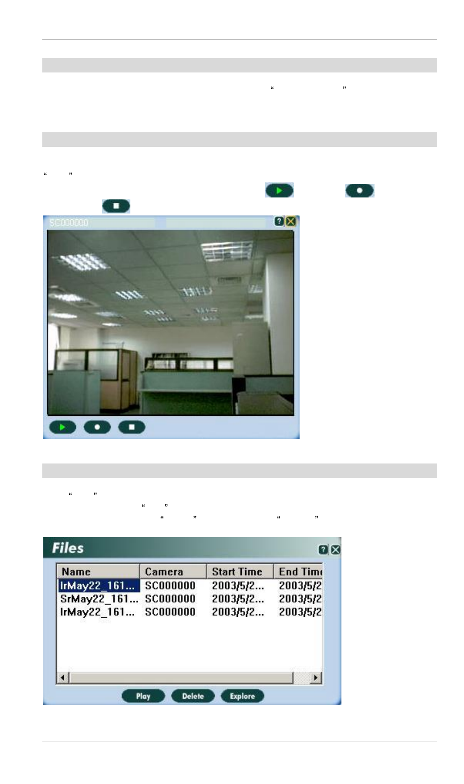 Delete camera, View, Files | Planet Technology ICA-101W User Manual | Page 35 / 40