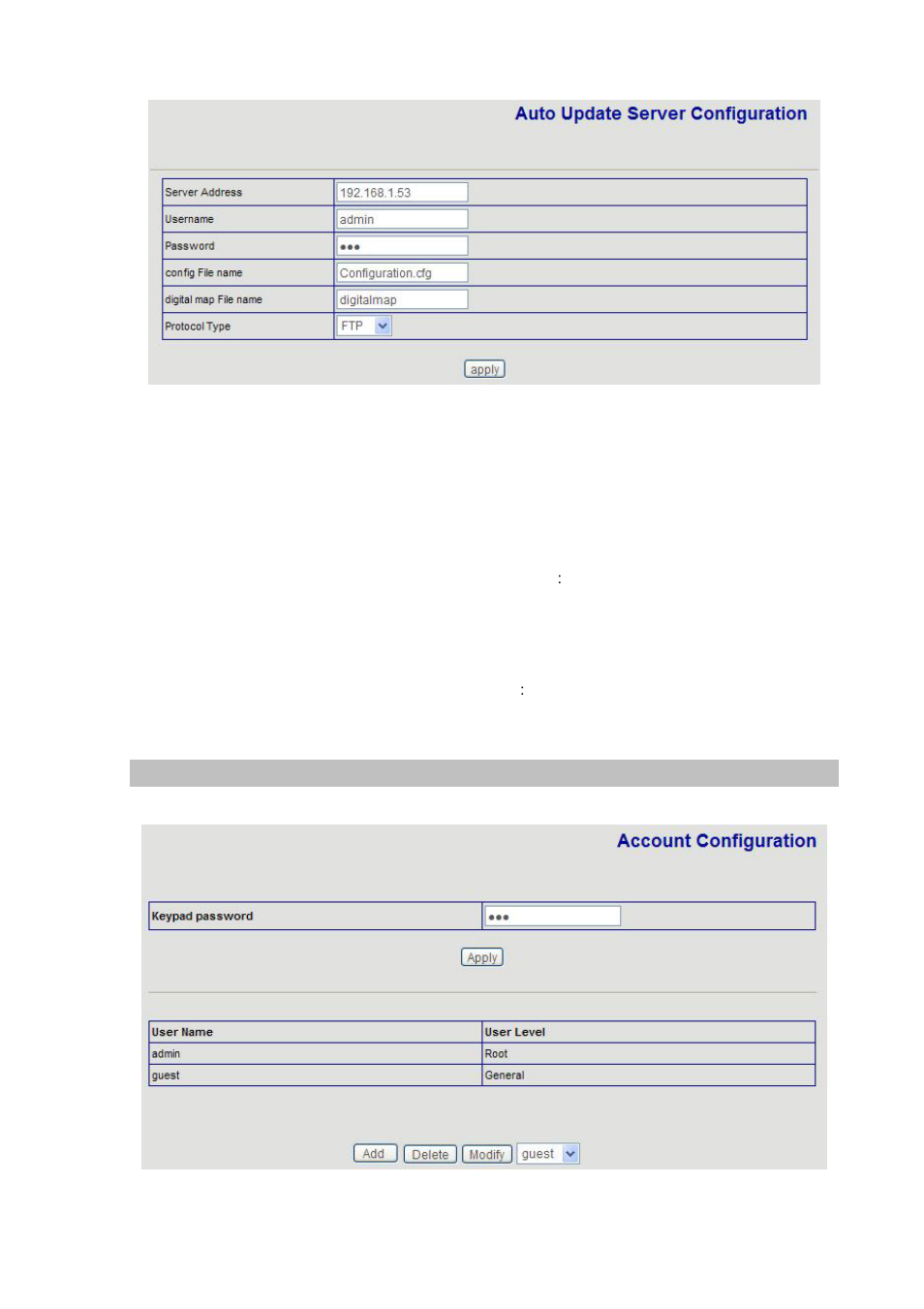 Account manage | Planet Technology VIP-155PT User Manual | Page 35 / 61