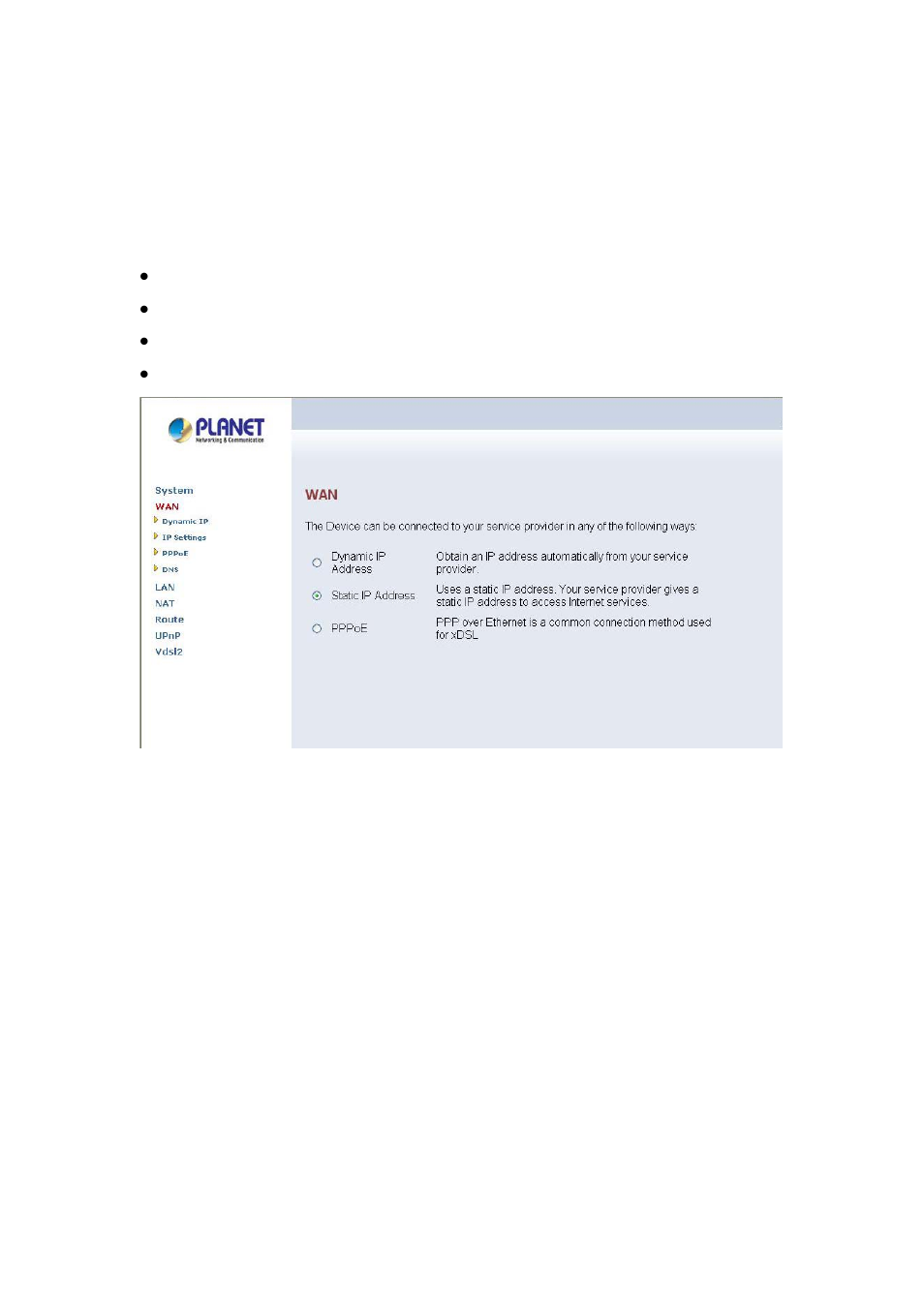 4 wan, 1 dynamic ip | Planet Technology VC-200S User Manual | Page 32 / 56