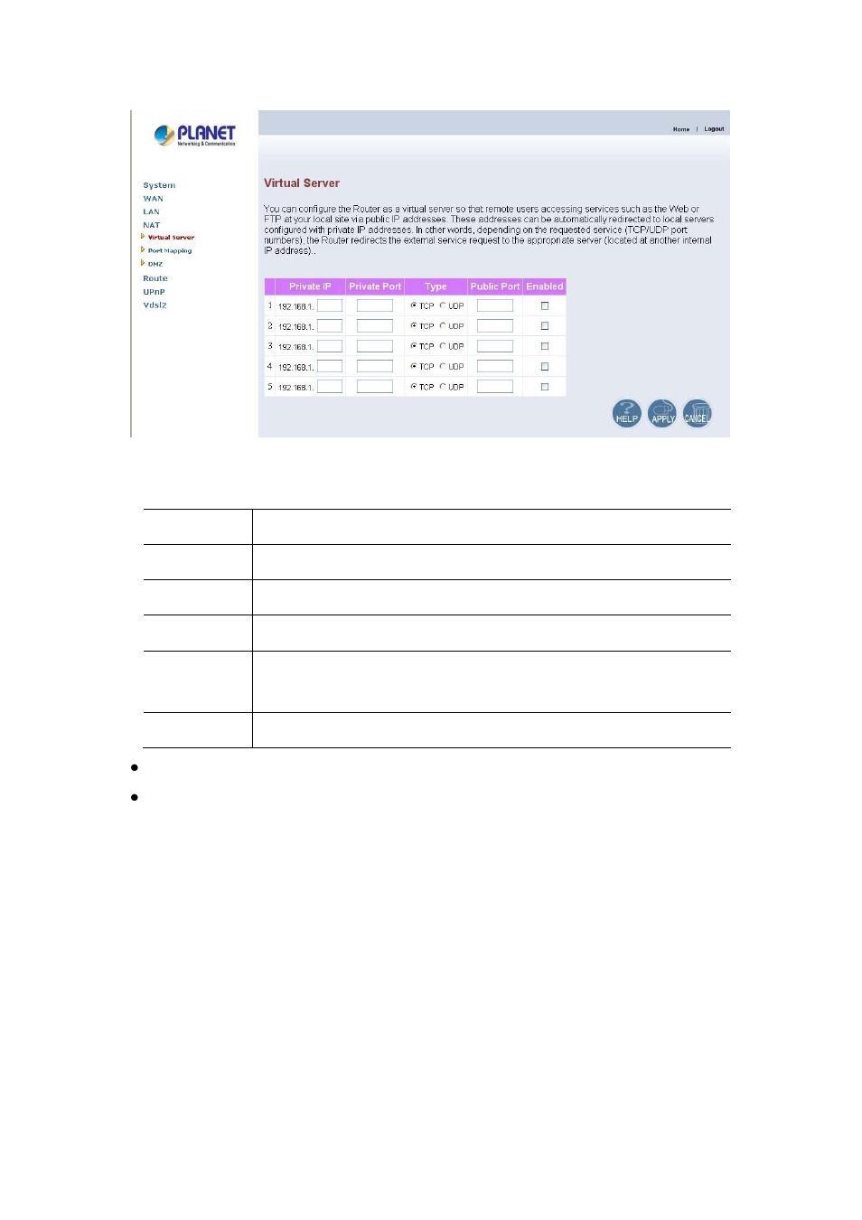 2 port mapping | Planet Technology VC-200S User Manual | Page 40 / 56