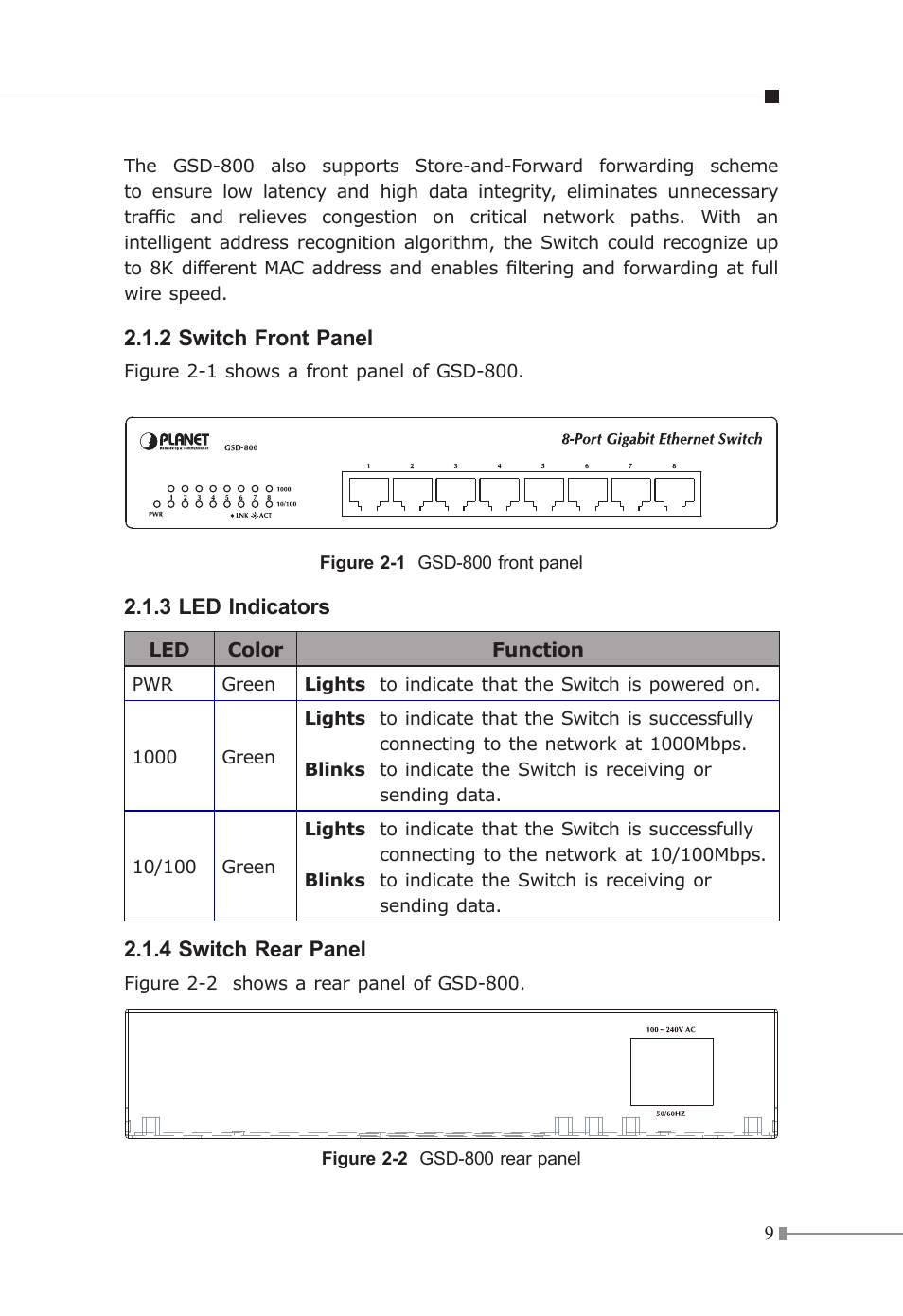 Planet Technology GSD-800 User Manual | Page 10 / 18