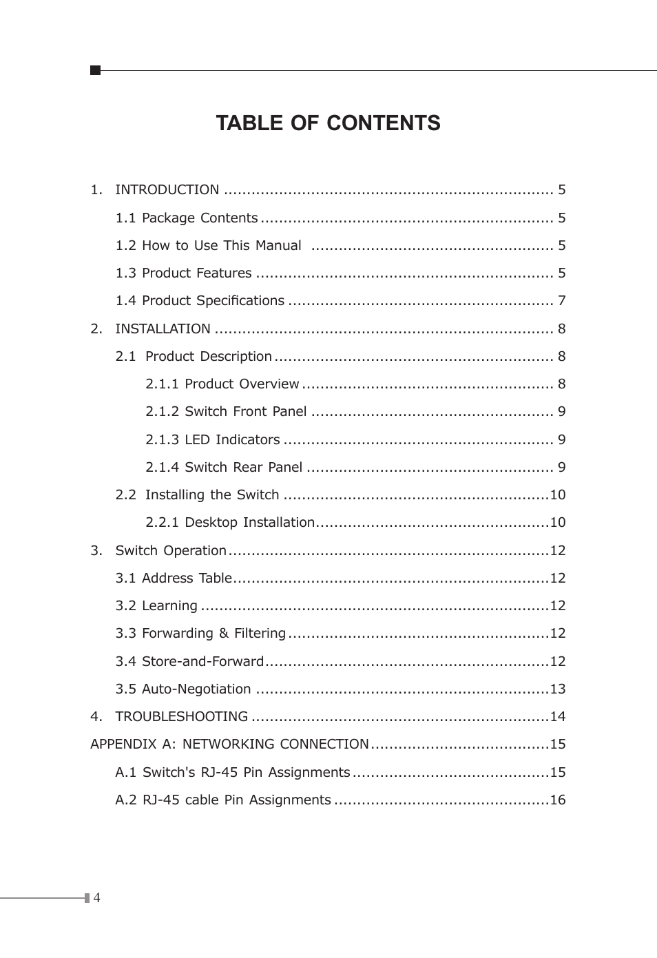 Planet Technology GSD-800 User Manual | Page 5 / 18