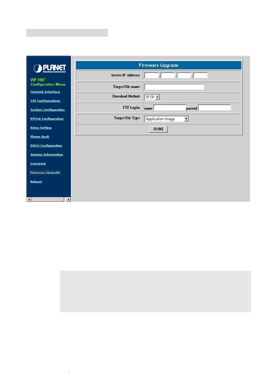 Firmware upgrade | Planet Technology VIP-150T User Manual | Page 31 / 49