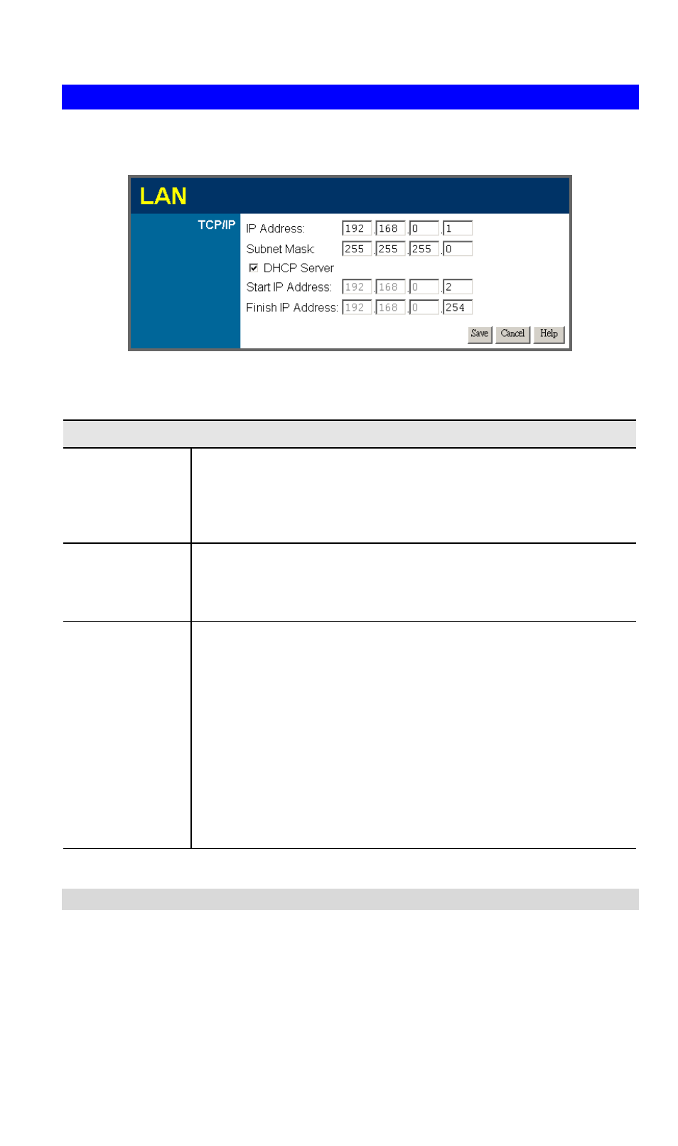 Lan screen, Dhcp | Planet Technology ADW-4300A User Manual | Page 19 / 87