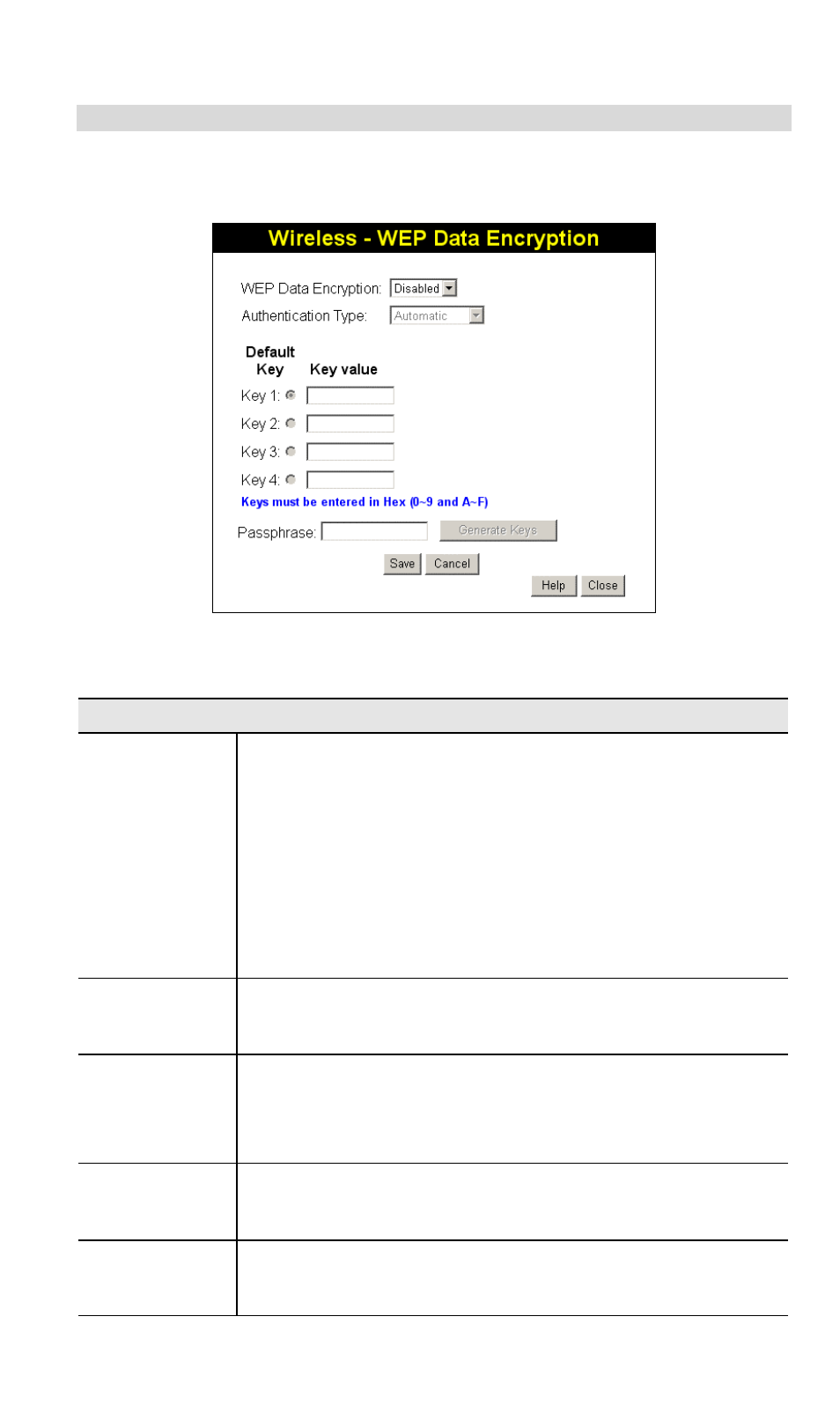 Wep screen | Planet Technology ADW-4300A User Manual | Page 24 / 87