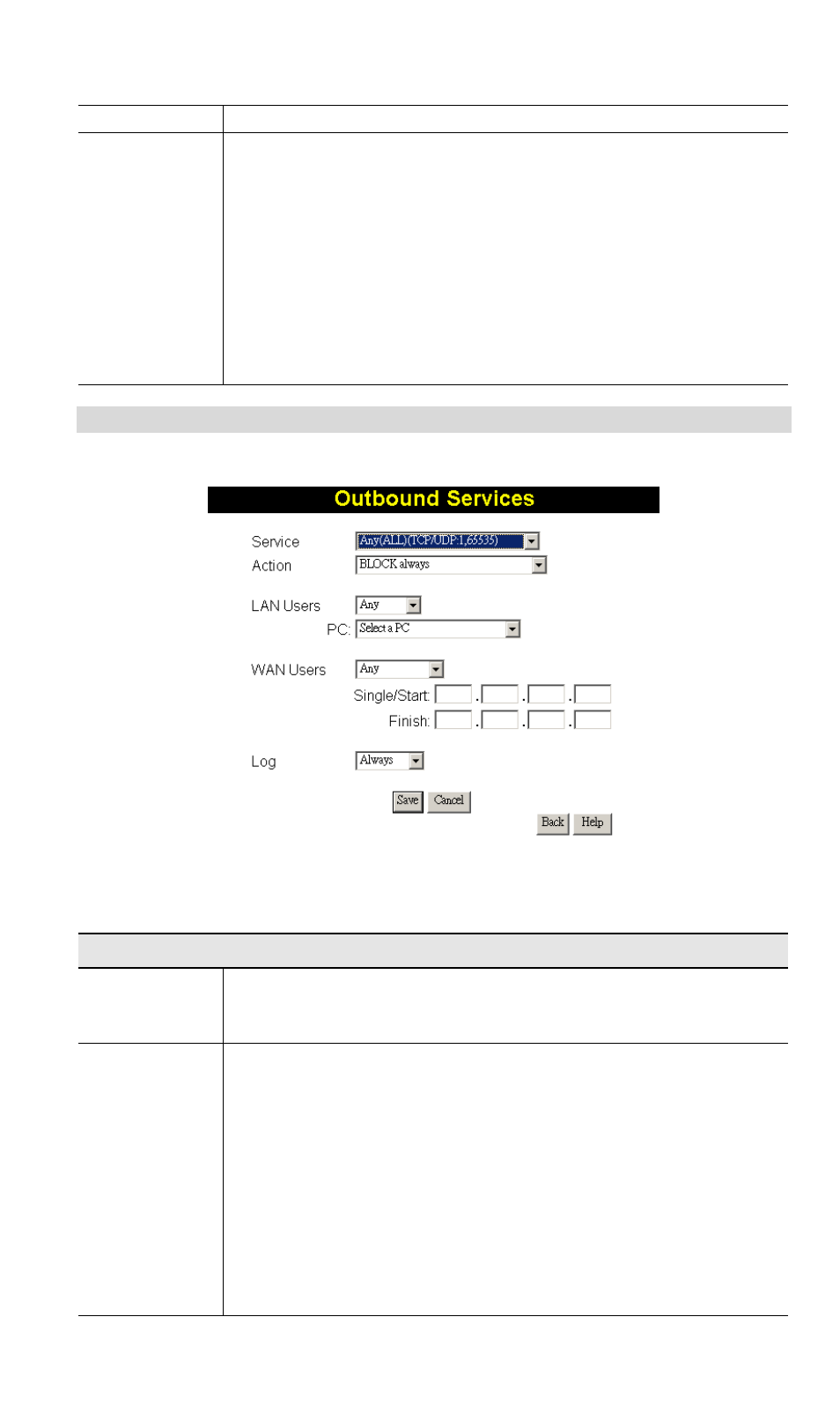 Outgoing rules | Planet Technology ADW-4300A User Manual | Page 53 / 87