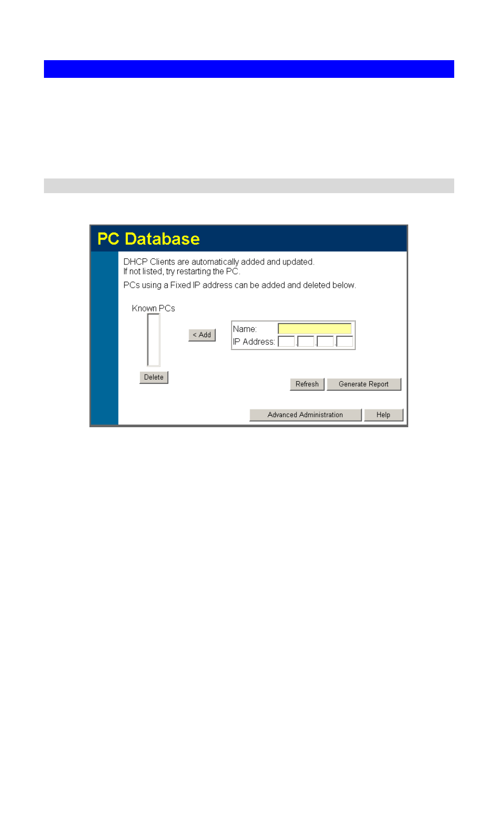 Pc database, Pc database screen | Planet Technology ADW-4300A User Manual | Page 62 / 87