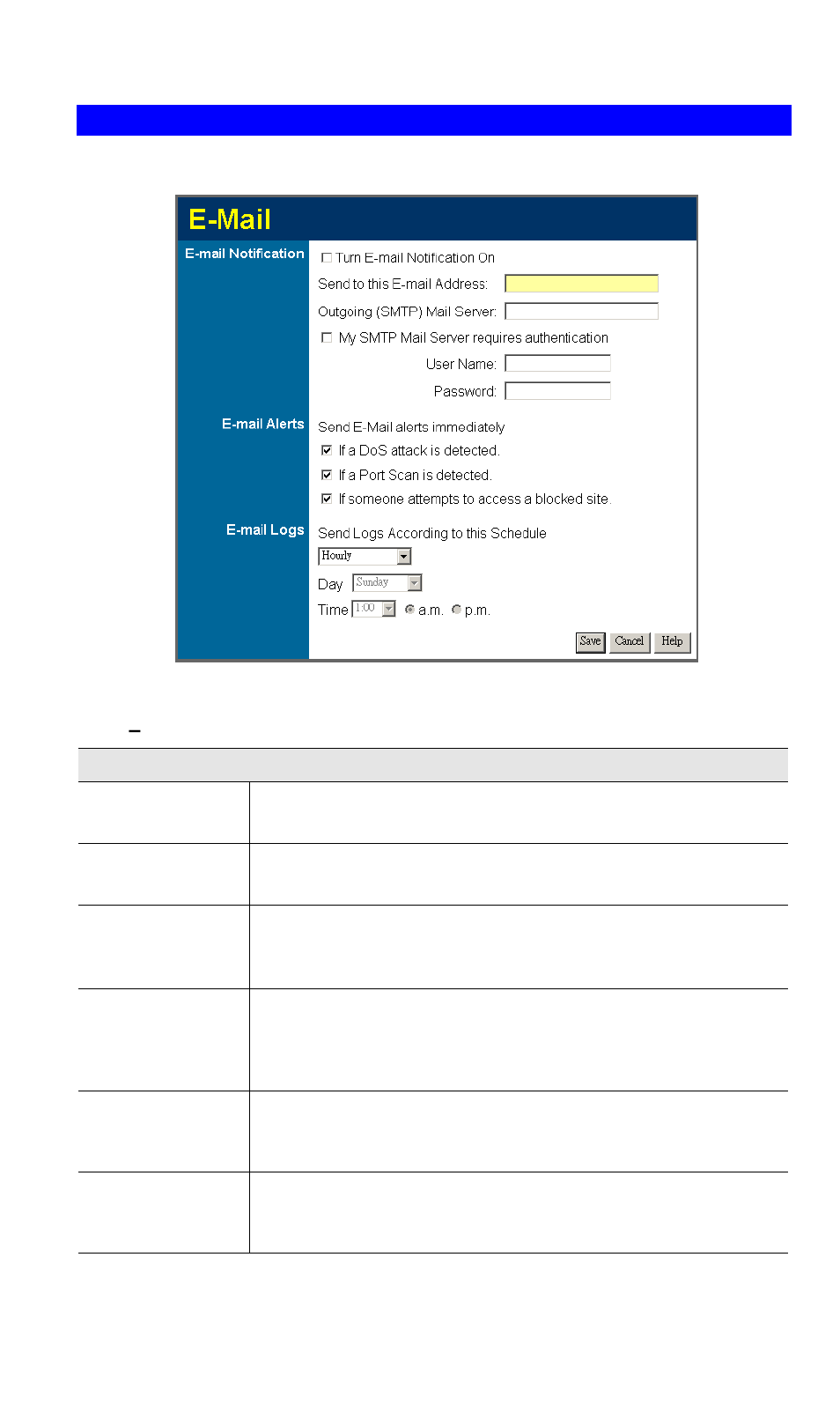 E-mail | Planet Technology ADW-4300A User Manual | Page 69 / 87