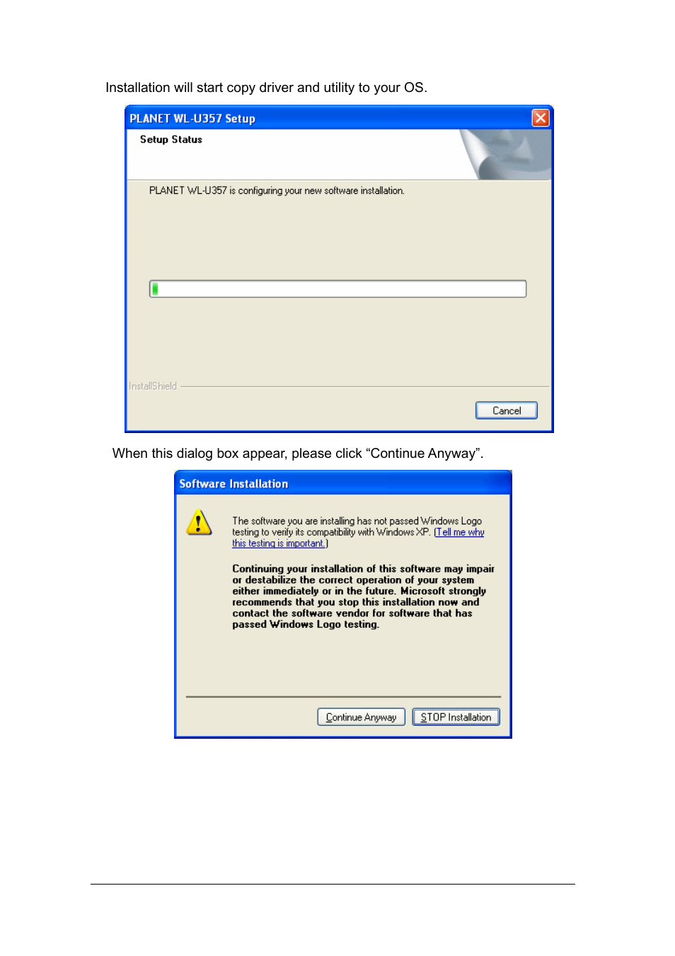 Planet Technology WL-U357v2 User Manual | Page 12 / 31