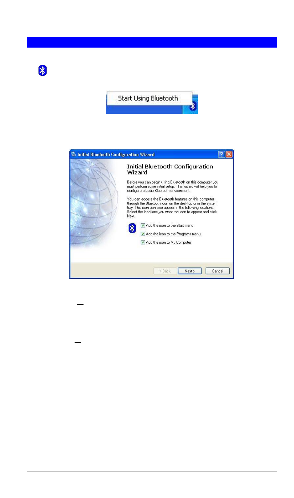 4 initial bluetooth configuration | Planet Technology BT-200U User Manual | Page 12 / 56