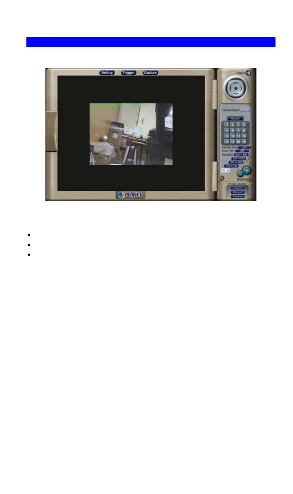 Welcome screen | Planet Technology ICA-650 User Manual | Page 23 / 78