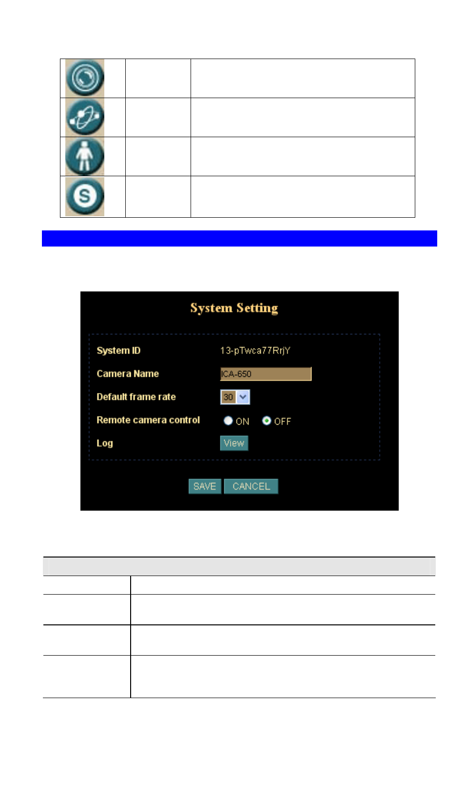 System screen | Planet Technology ICA-650 User Manual | Page 27 / 78