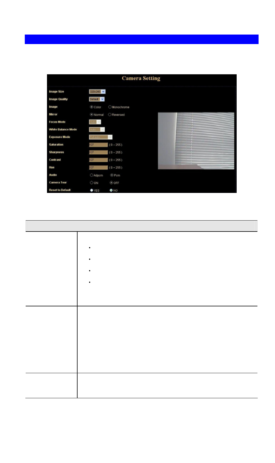 Camera screen | Planet Technology ICA-650 User Manual | Page 29 / 78