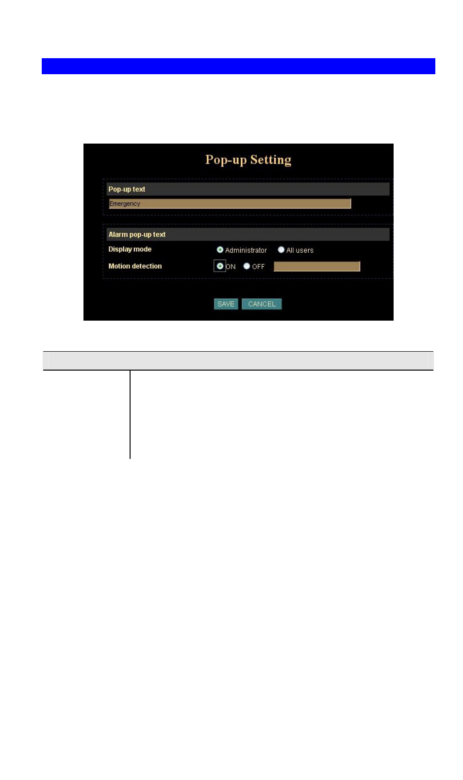 Popup screen | Planet Technology ICA-650 User Manual | Page 42 / 78