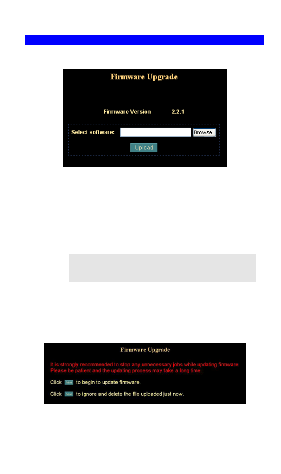 Firmware upgrade screen | Planet Technology ICA-650 User Manual | Page 43 / 78