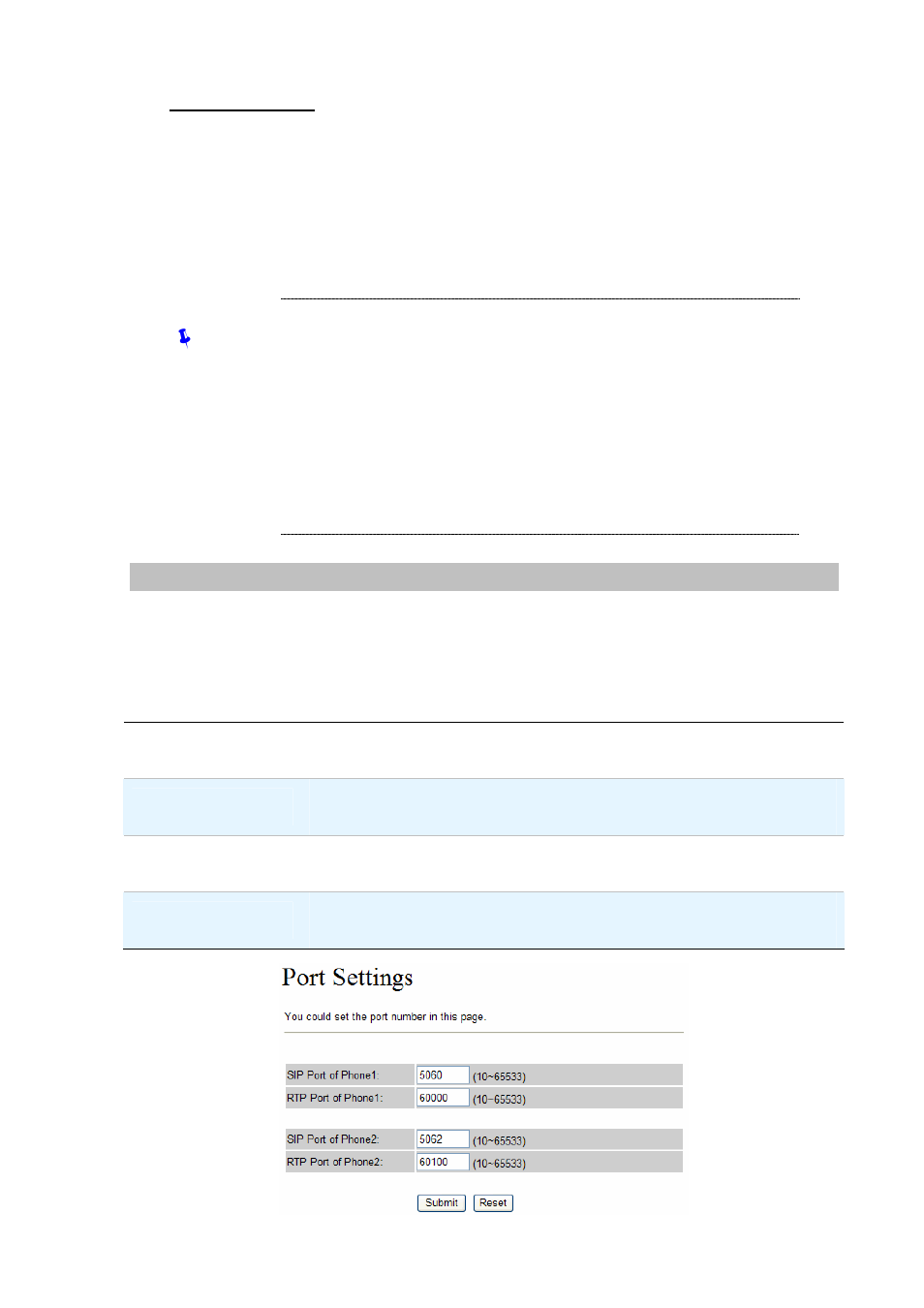 Port settings | Planet Technology VIP-321 User Manual | Page 29 / 63