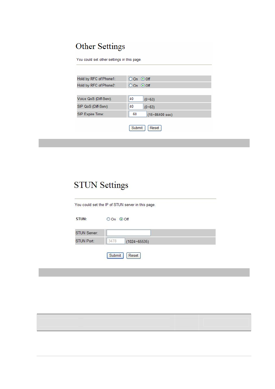Stun settings, Auto configuration | Planet Technology VIP-321 User Manual | Page 32 / 63