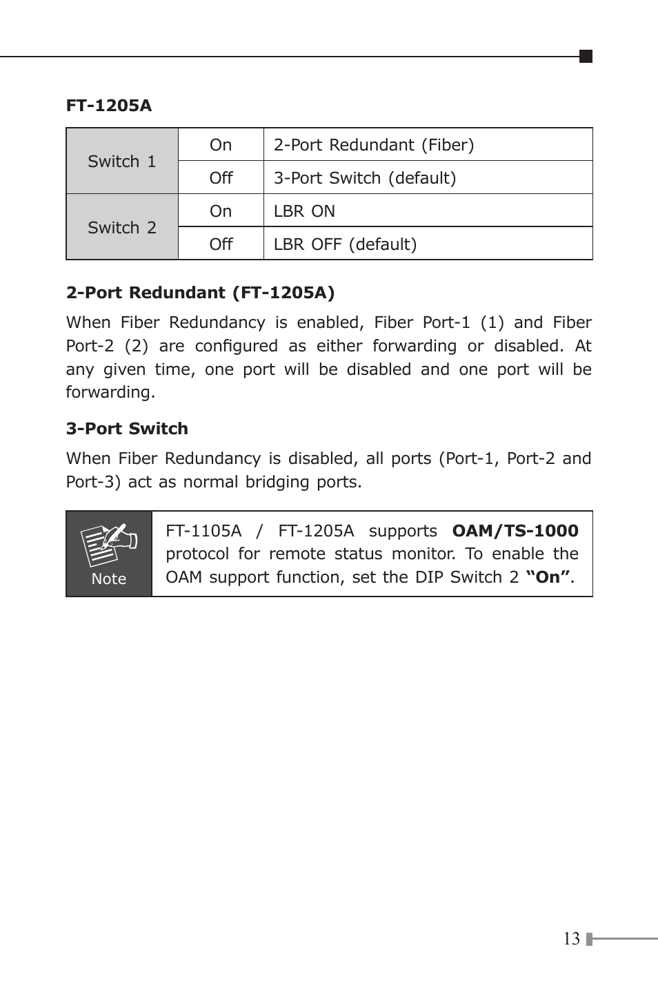 Planet Technology FT-1205A User Manual | Page 13 / 24