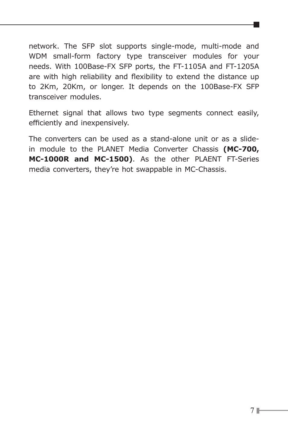 Planet Technology FT-1205A User Manual | Page 7 / 24