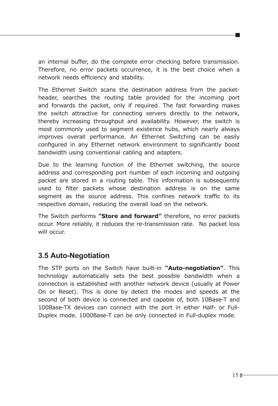 5 auto-negotiation | Planet Technology FGSW-2620 User Manual | Page 16 / 22