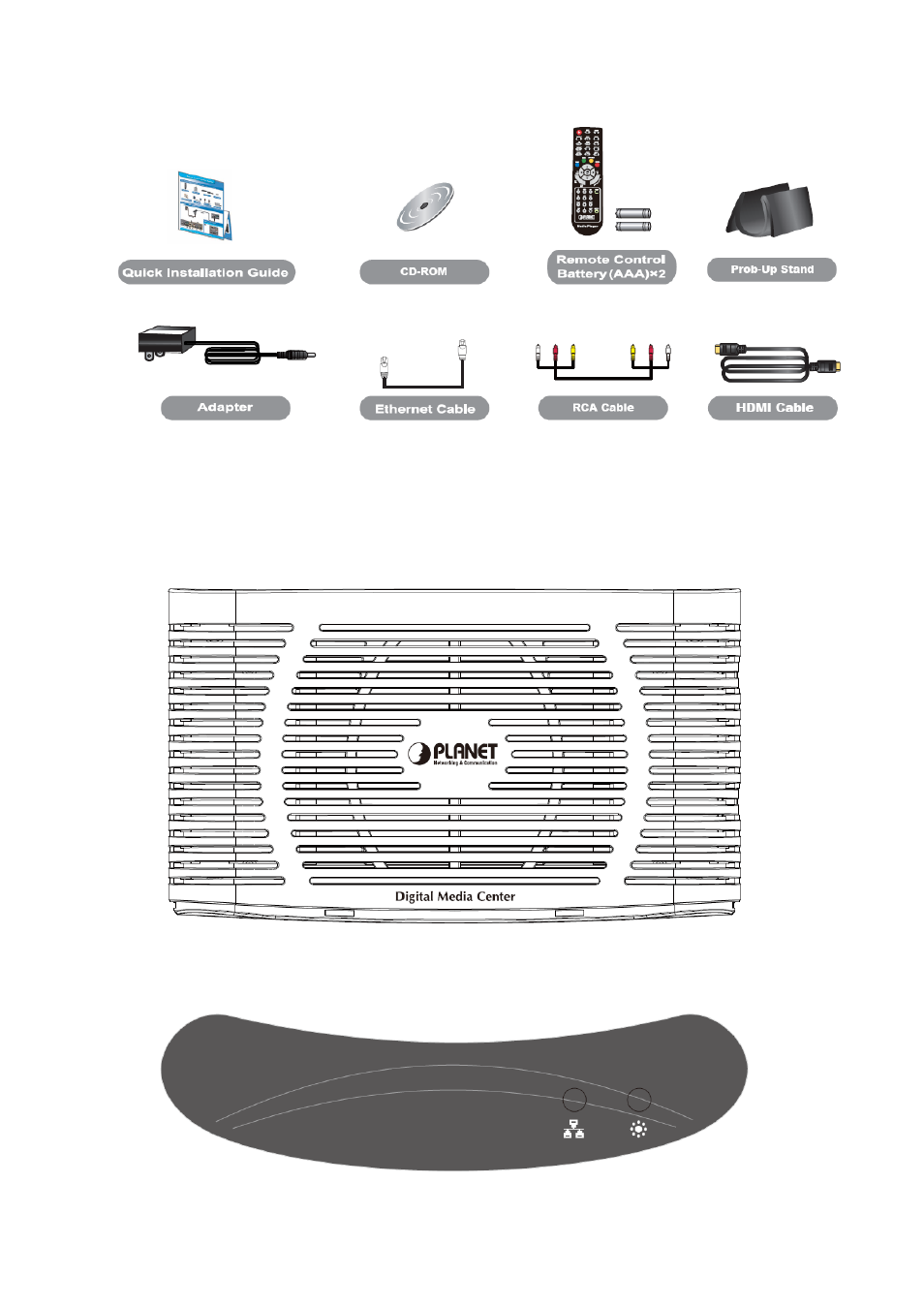 3 physical details | Planet Technology Digital Media Center DMA-200 User Manual | Page 9 / 83