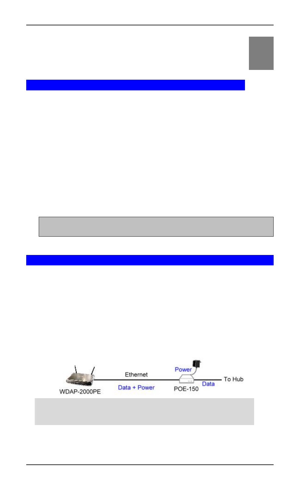 Chapter 2 installation, 1 general installation, 2 using poe (power over ethernet) | Chapter 2, Installation | Planet Technology WDAP-2000PE User Manual | Page 10 / 53