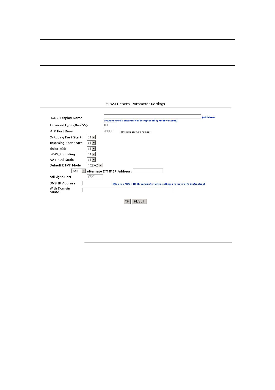 H.323 configurations | Planet Technology DVR4-ALERT SW242-ALR User Manual | Page 42 / 52