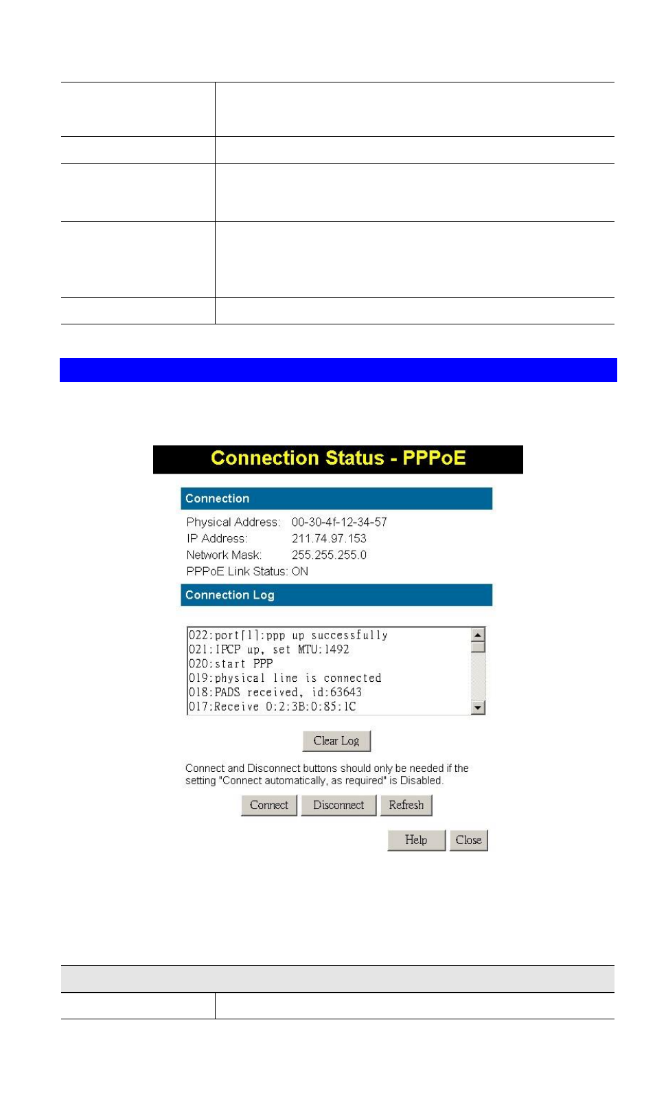 Connection status - pppoe | Planet Technology XRT-411 User Manual | Page 44 / 99