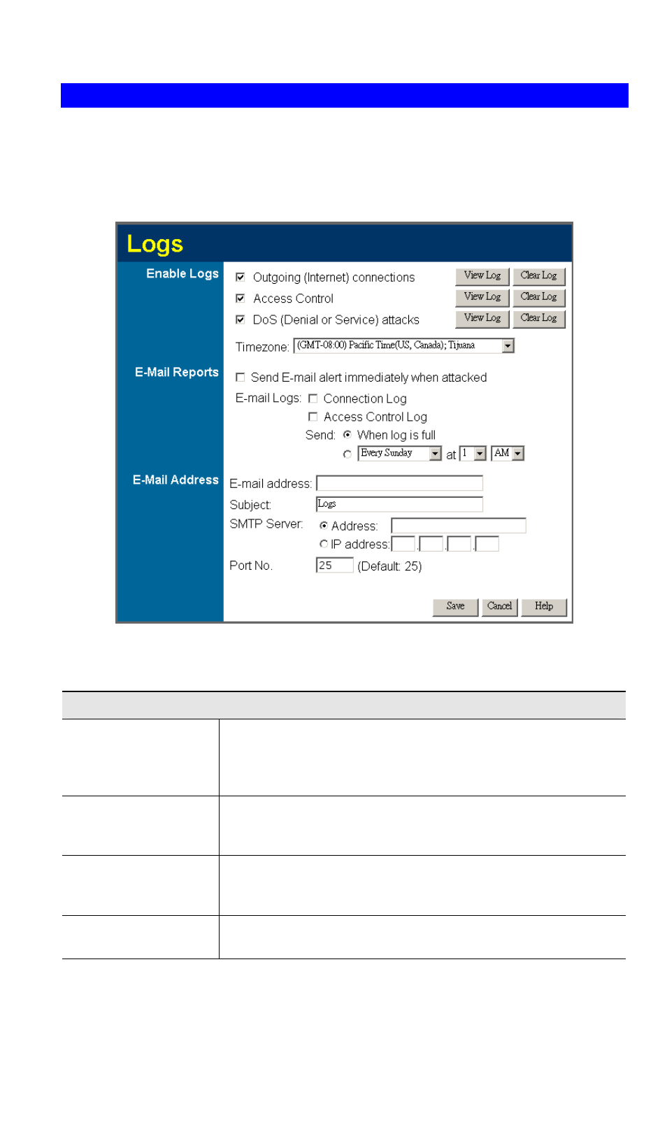 Logs | Planet Technology XRT-411 User Manual | Page 77 / 99