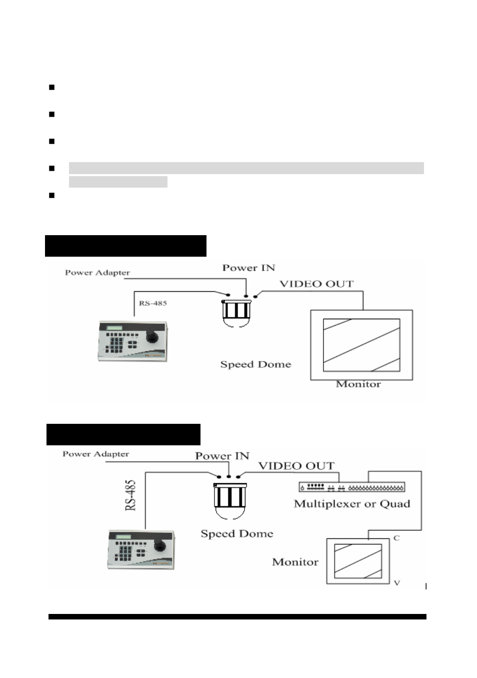 2 connect single dome to console, Connect single dome to console | Planet Technology 23x Indoor Speed Dome Camera CAM-ISD48 User Manual | Page 32 / 47