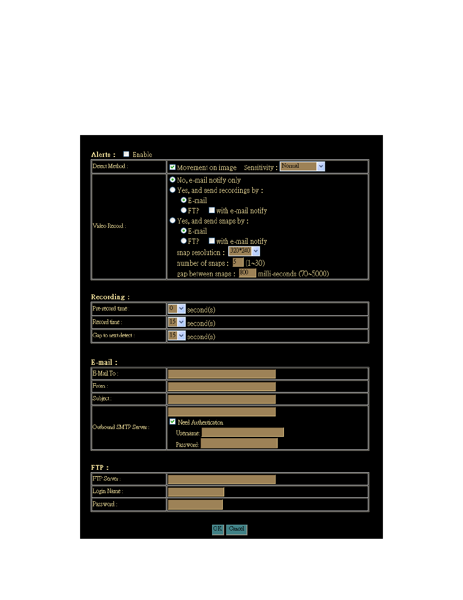 5 motion detection, Motion detection | Planet Technology ICA-106 User Manual | Page 36 / 60