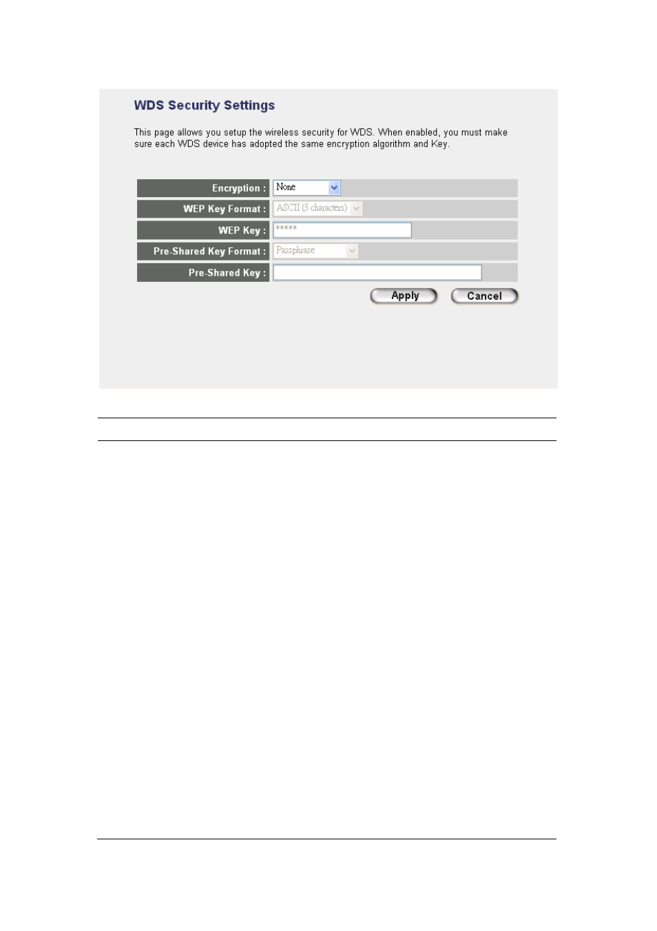 3 advanced settings, Parameter description | Planet Technology Network Device WAP-4033PE User Manual | Page 23 / 38