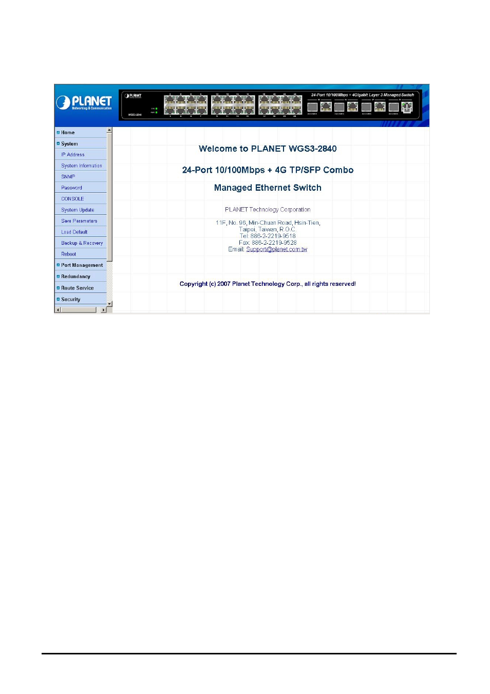 2 system, Ystem | Planet Technology WGS3-2840 User Manual | Page 18 / 76