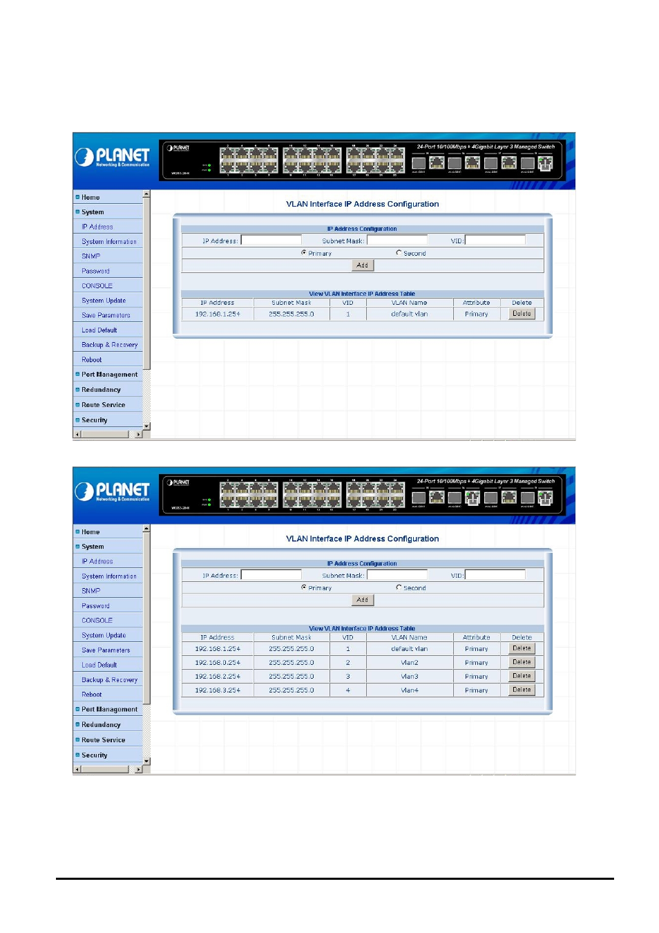 1 ip address | Planet Technology WGS3-2840 User Manual | Page 19 / 76