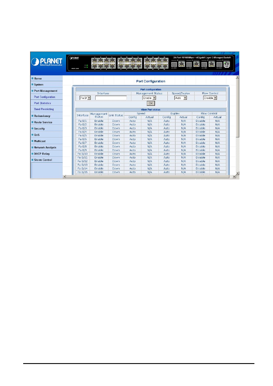 3 port management, Anagement | Planet Technology WGS3-2840 User Manual | Page 31 / 76