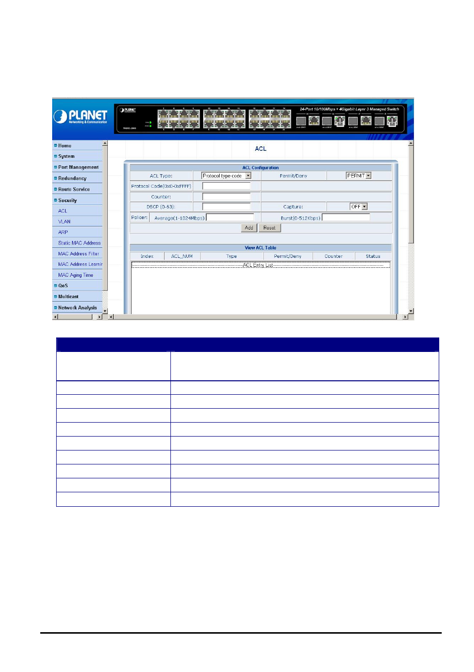 Planet Technology WGS3-2840 User Manual | Page 46 / 76