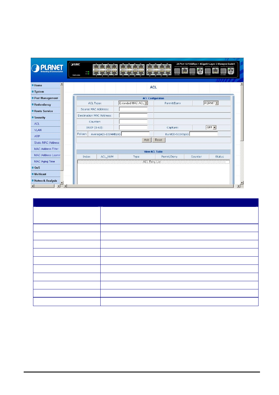 Planet Technology WGS3-2840 User Manual | Page 48 / 76