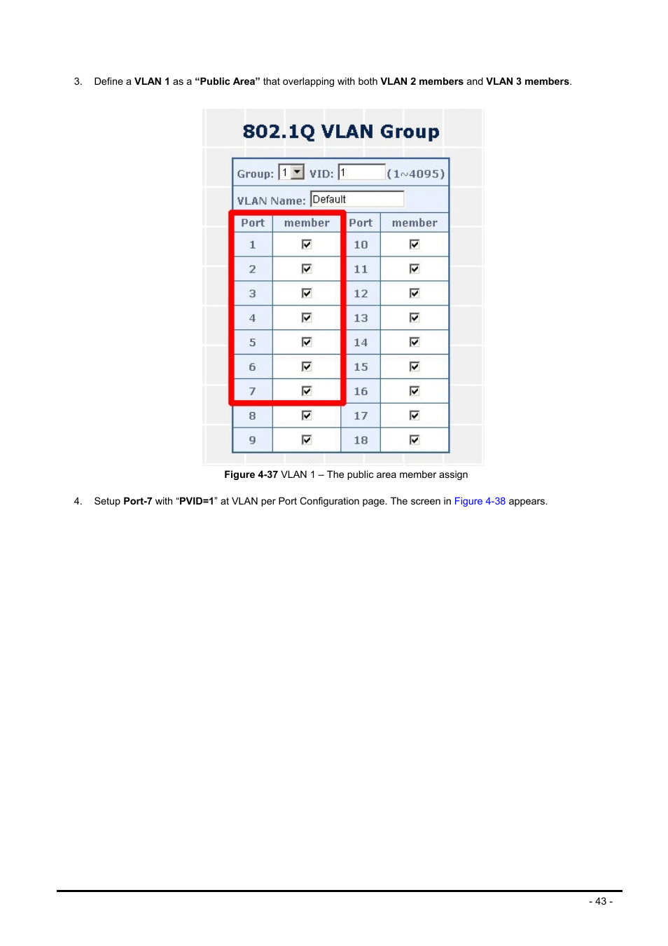 Planet Technology FNSW-1608PS User Manual | Page 43 / 72