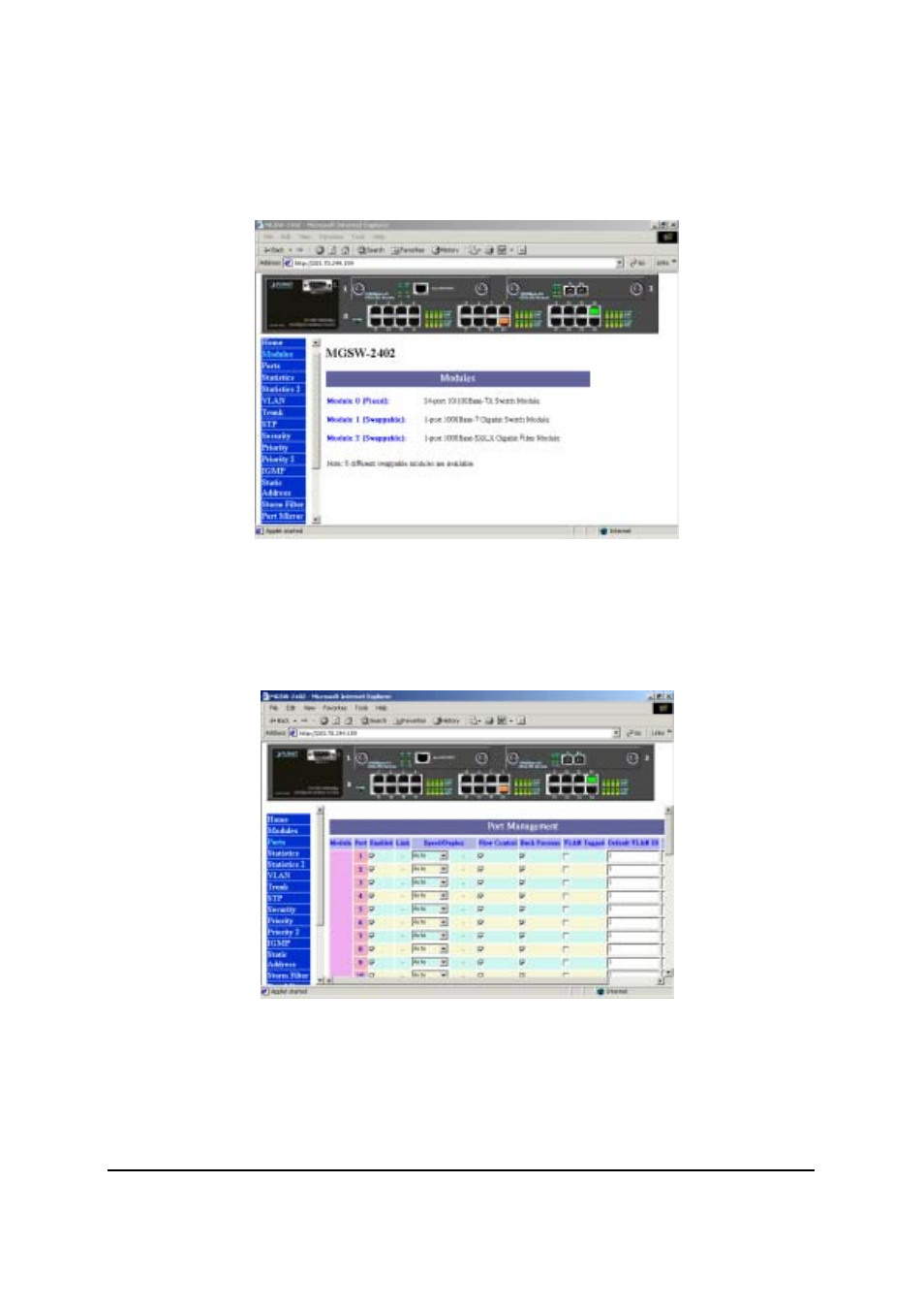 4 modules, 5 ports | Planet Technology MGSW-2402 User Manual | Page 10 / 31