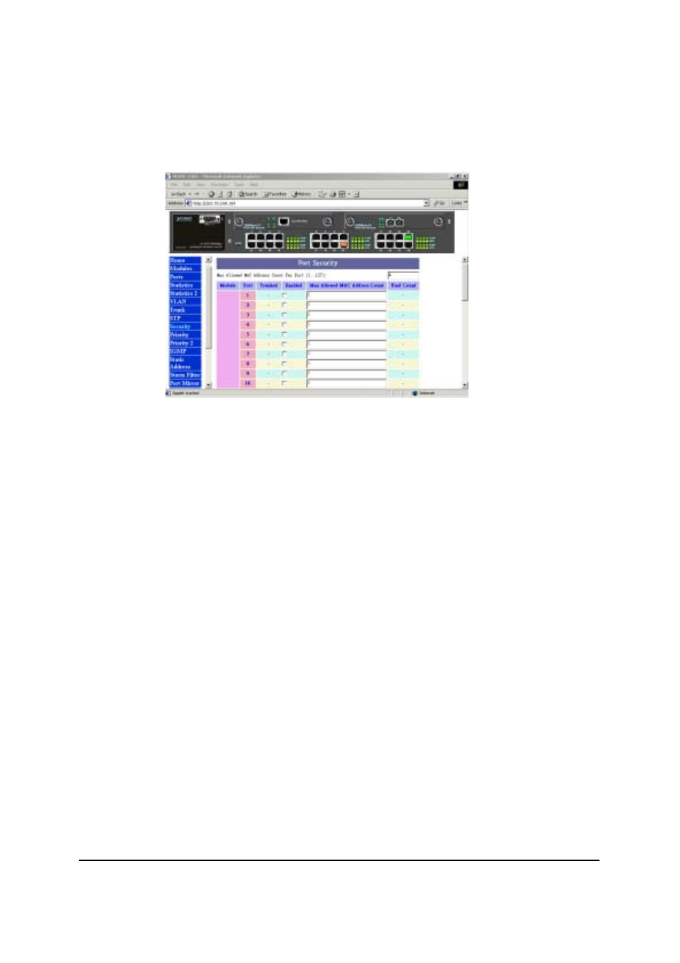 10 port security, 11 port priority-802.1p | Planet Technology MGSW-2402 User Manual | Page 14 / 31