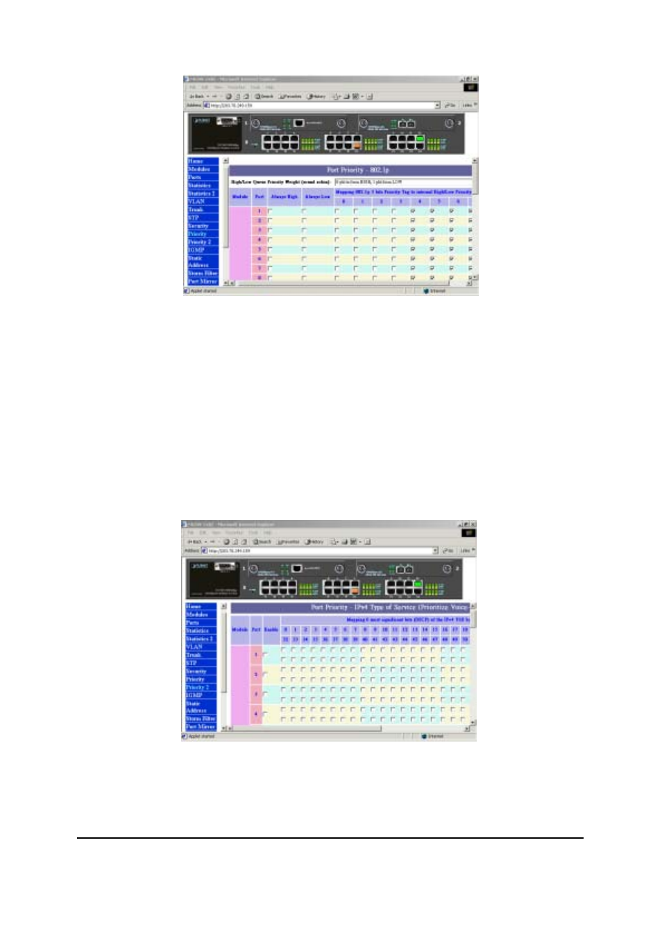 12 port priority- type of service | Planet Technology MGSW-2402 User Manual | Page 15 / 31