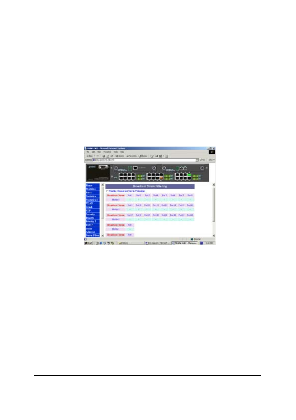 15 broadcast storm filter, 16 port mirroring | Planet Technology MGSW-2402 User Manual | Page 17 / 31