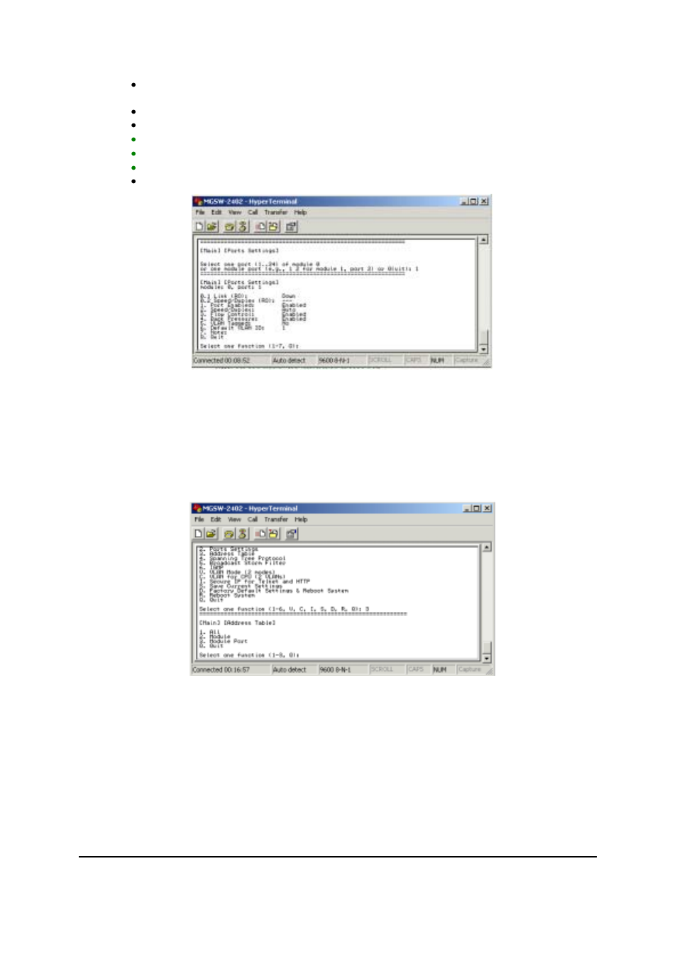 Address ta, Spanning tree protocol | Planet Technology MGSW-2402 User Manual | Page 24 / 31