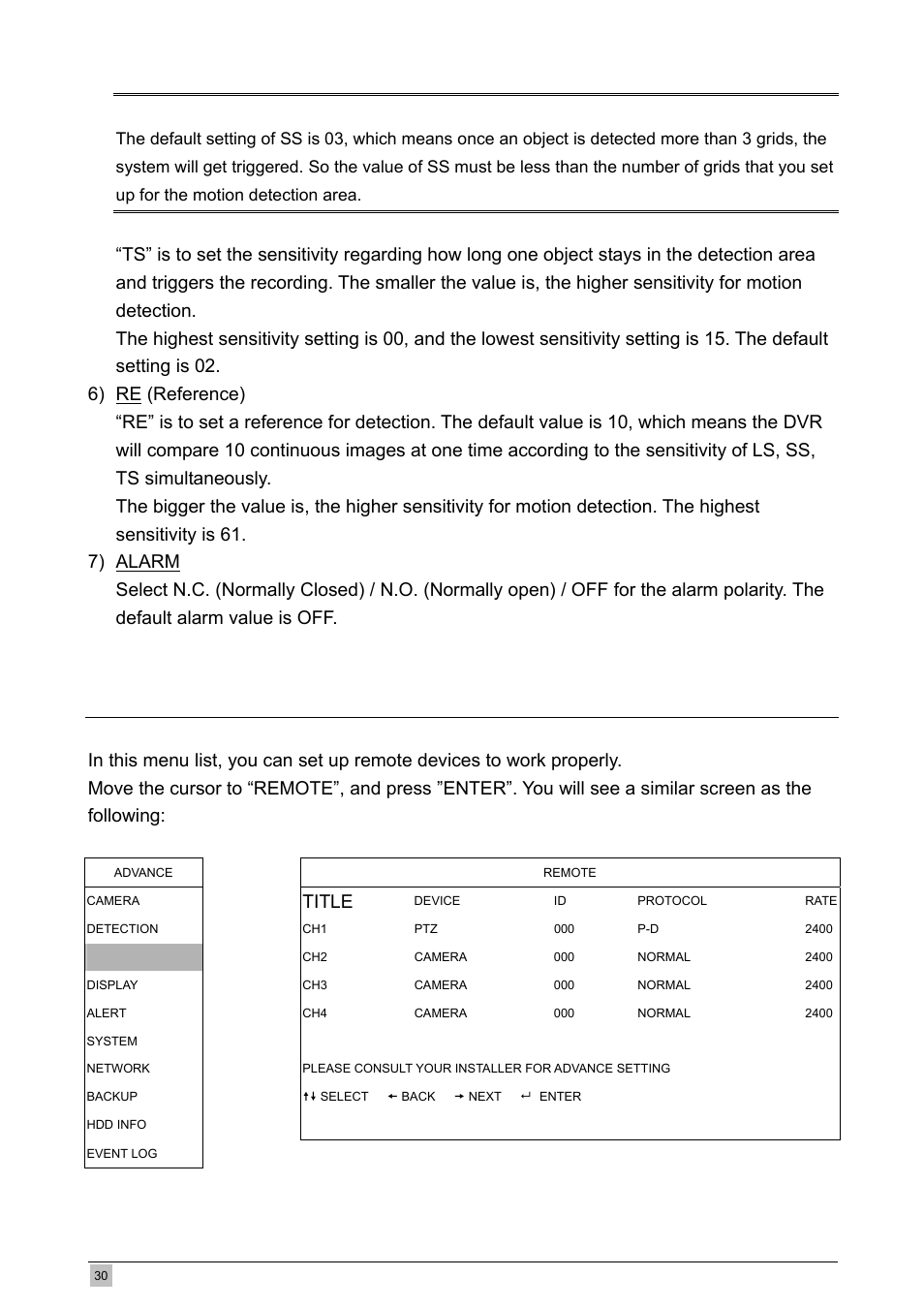 3 remote, Title | Planet Technology DVR-460 User Manual | Page 30 / 83