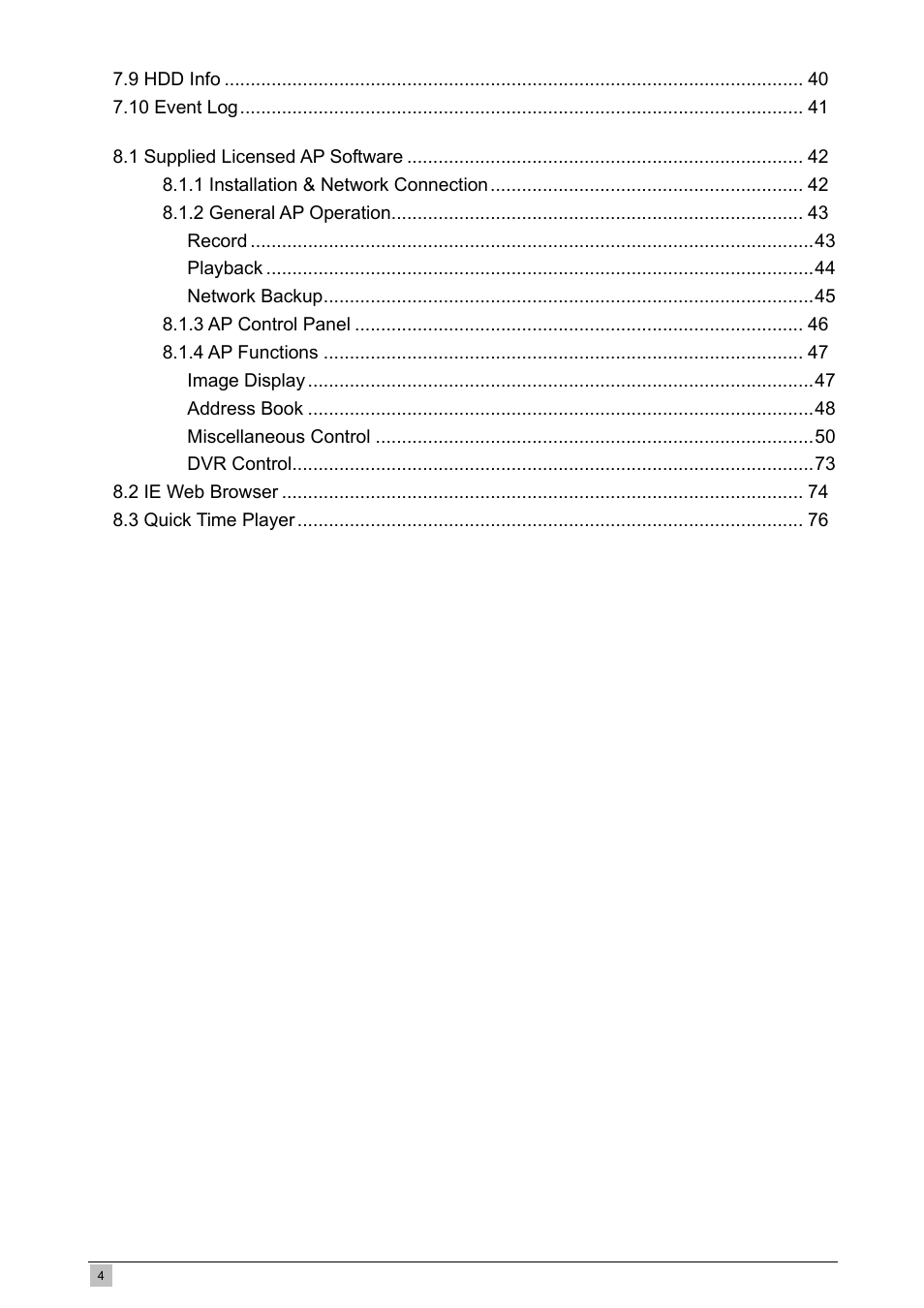 Planet Technology DVR-460 User Manual | Page 4 / 83