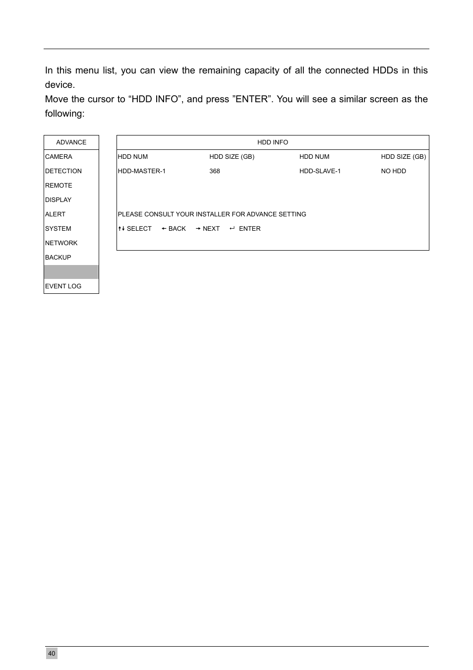 9 hdd info | Planet Technology DVR-460 User Manual | Page 40 / 83