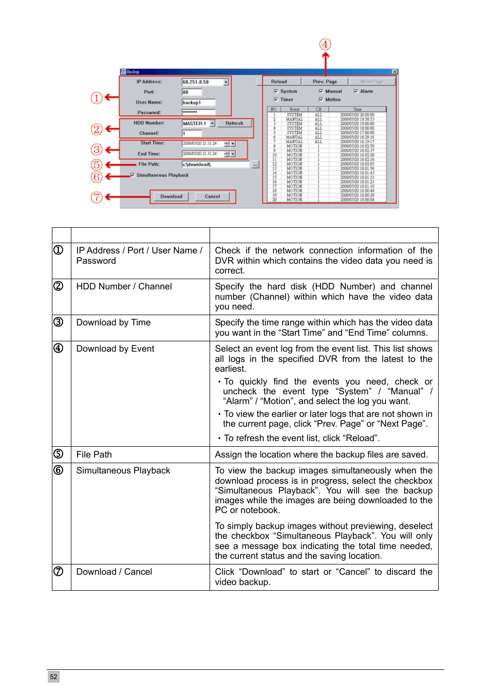 Planet Technology DVR-460 User Manual | Page 52 / 83